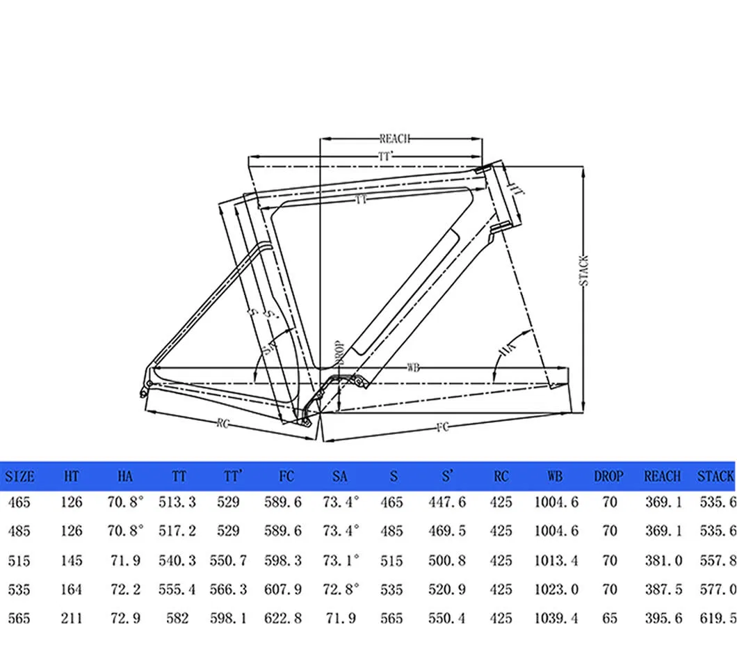 700X42c Carbon Electric Road Bike Frame