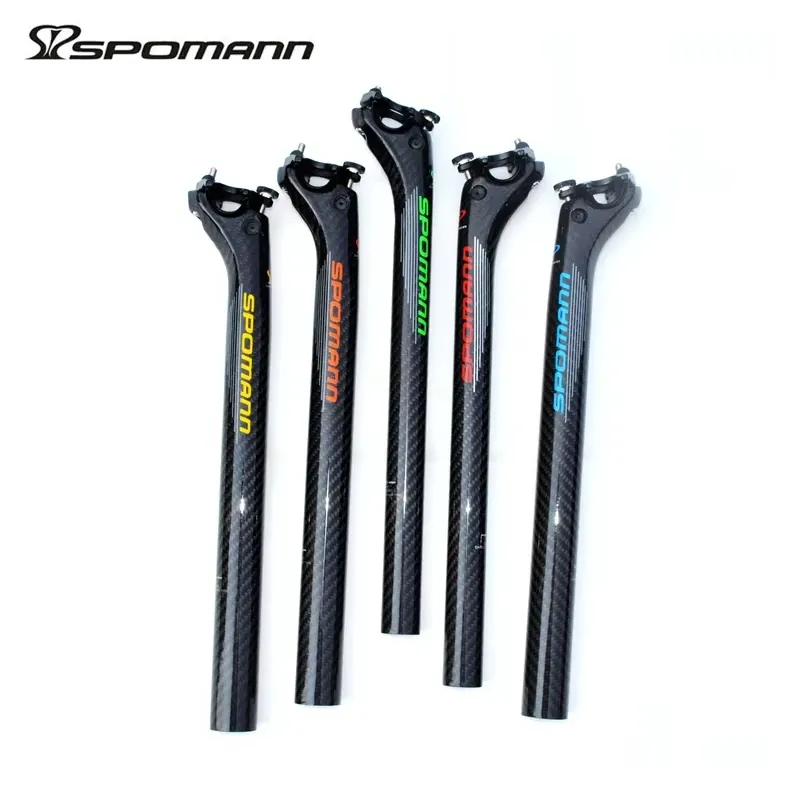 27.2/30.8/31.6mm Full Carbon Fibre Bicycle Tube 3K Gloss MTB Road Bike Seatpost