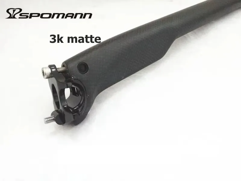 27.2/30.8/31.6mm Full Carbon Fibre Bicycle Tube 3K Gloss MTB Road Bike Seatpost