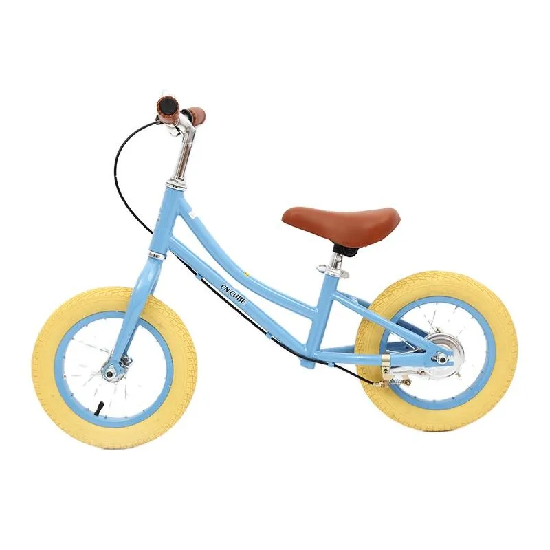 Children′s Push Bike 12 Inches with Brakes Children′s Balance Bike High Carbon Steel Frame Children′s Toddler Balance Bike