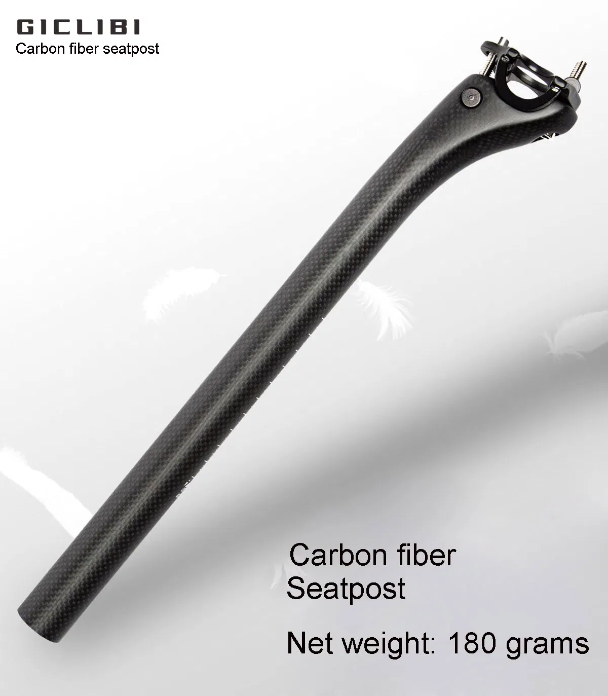 Giclibi Carbon Seat Post MTB Road Bike Seatpost Drop Handle Bar